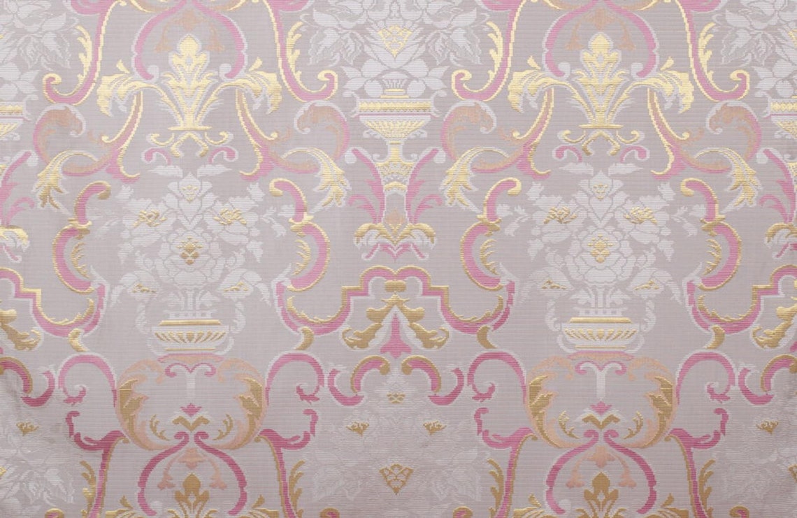 5.5 Yards Designers Guild Adelphi Silk Lurex Lampas Fabric Etsy