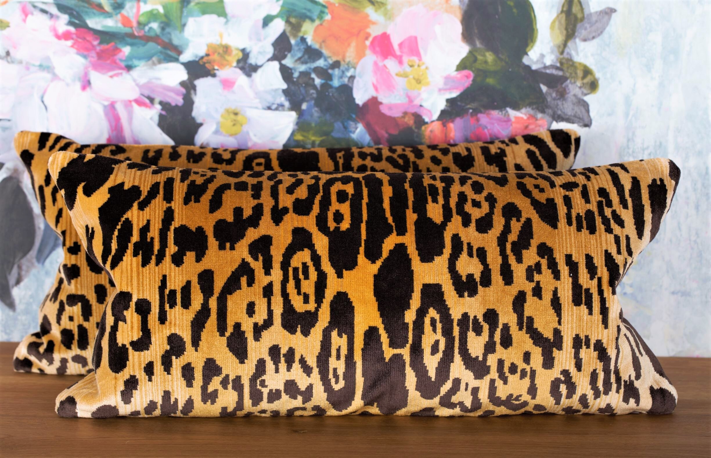 Luxury French Animal Print Velvet Pillow Nobilis Paris Etsy