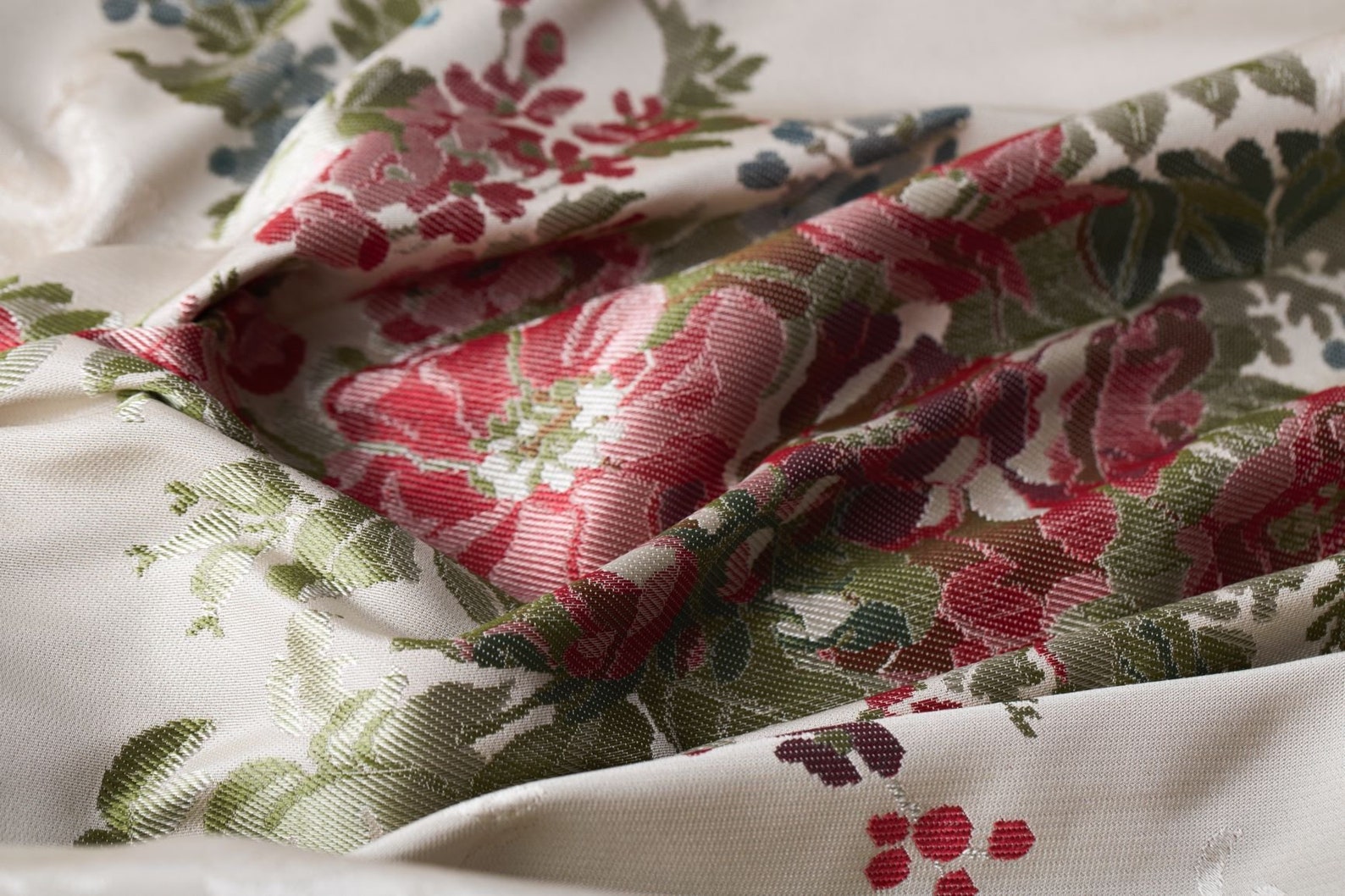 Luxury French Lyon silk lampas fabric Brunschwig & Fils Etsy