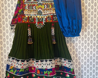 Traditionelles afghanisches Kleid von 5-6 Jahren Kochi Kleid, afghanische Kleidung, 7-8 Jahre Kleid