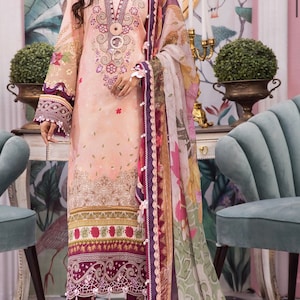 Anaya viva new Eid Collection embroidered lawn suit…