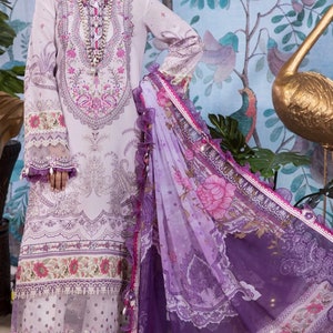 Anaya viva new Eid Collection embroidered lawn suit.