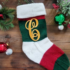 Embroidered Monogram initials single 1 Letter Iron on patch | Curly Script font Freestanding | Christmas Stockings, Bridal, Wedding
