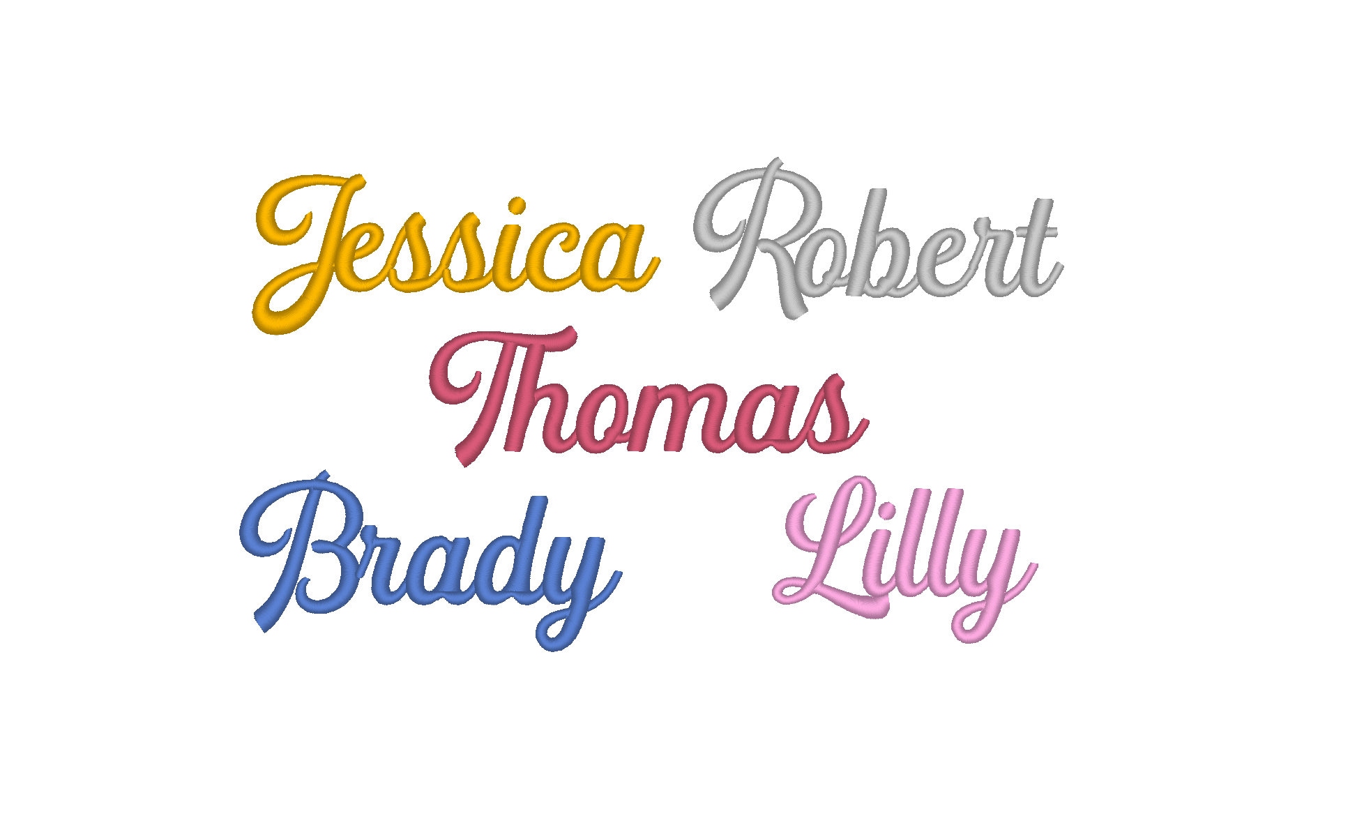 Custom Embroidered Name Iron on Patch Script Font Personalized Your ...