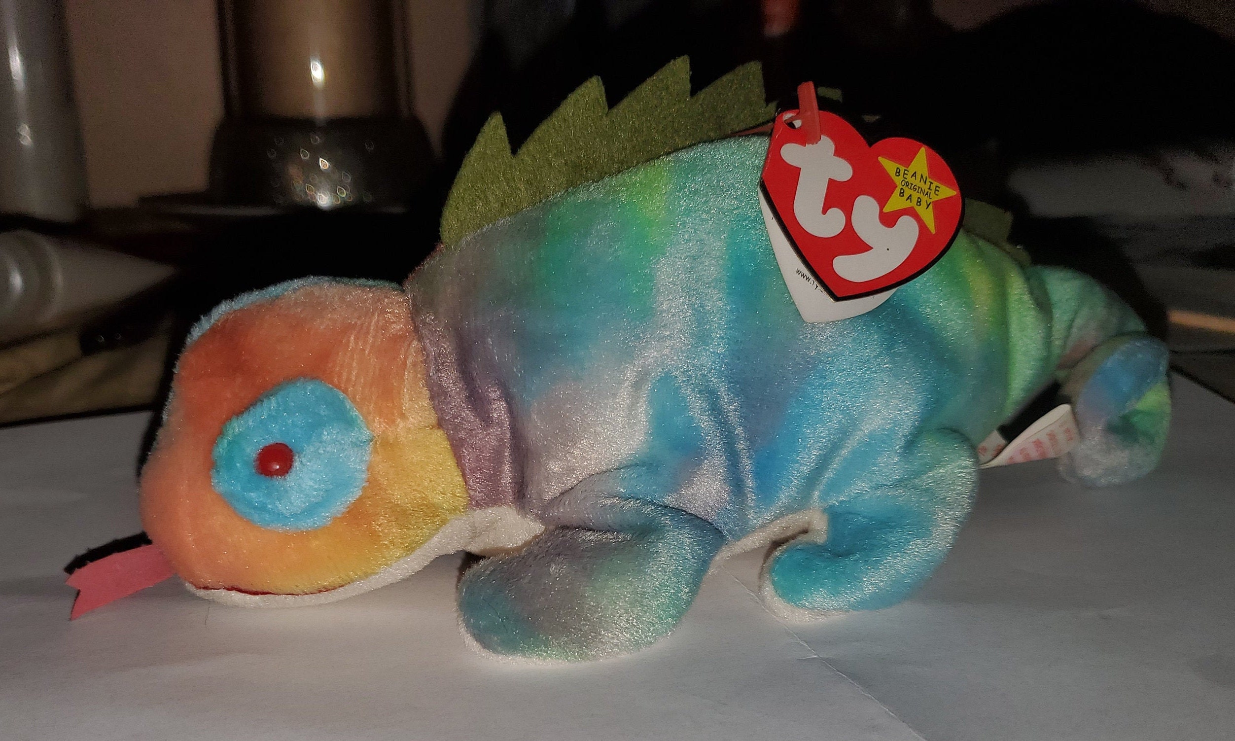 TY Rare Iggy Rainbow Beanie Baby 1997 Etsy