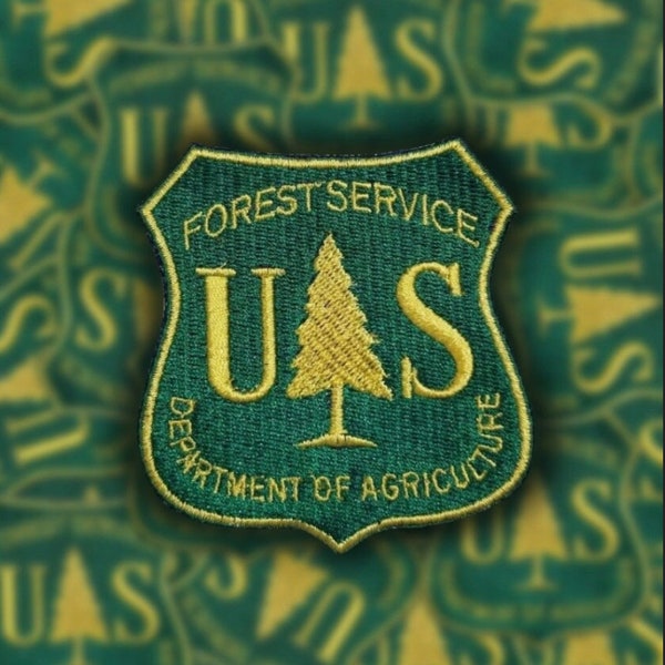 US forest service embroidery patch