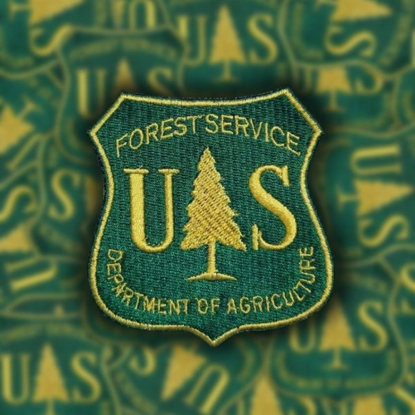 US forest service department of agriculture embroidery patch