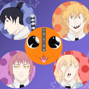 Chainsaw Man Buttons