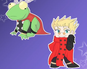 Frog Thor & Vash Stickers