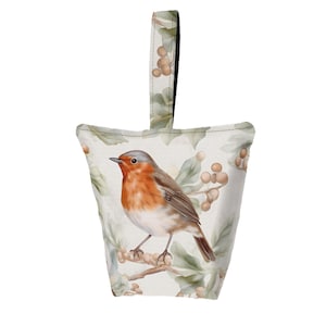 Batente de porta pesado de luxo feito à mão com seixos - Feito sob encomenda - Design exclusivo 'Robin', feito no Reino Unido