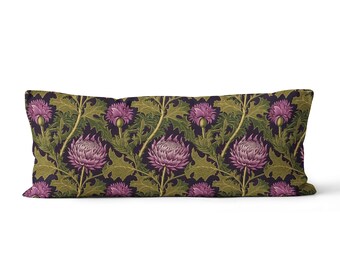 Highland Thistle Deluxe design Large Lumbar Pillow - Large Rectangle Lumbar Pillow By ReddAndGoud,-Made to order-, Size:12"x36"/30x91cm