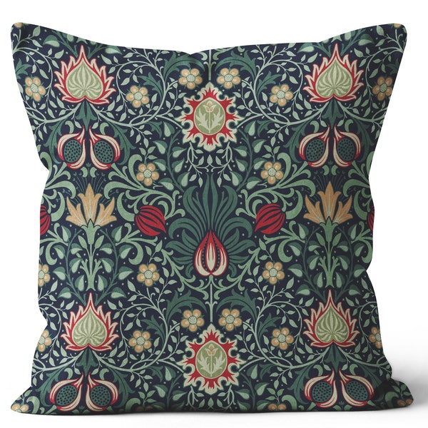 Cushion Cover William Morris Persian Maroonia design with envelope opening or zipper timeless pattern botanical by ReddAndGoud British