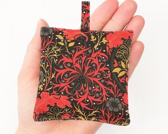 Lavender Bag - William Morris Seaweed - Burnt Orange, Drawer and Wardrobe Freshener, Relaxation and Thank You Gift, Handmade UK