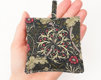 Lavender Bag - William Morris Seaweed - Olive, Drawer and Wardrobe Freshener, Relaxation and Thank You Gift, Handmade UK