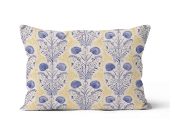 Housse de coussin « Majestic Flora Parade » - Botanique Fleurs Nature Plantes Rectangle Coussin lombaire par ReddAndGoud