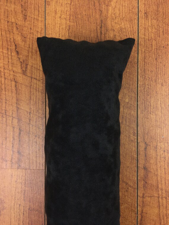 144 cm/ 57 Inch long __Ready to Ship__ Black Matte Velvet