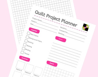 Printable Quilt Project Planner