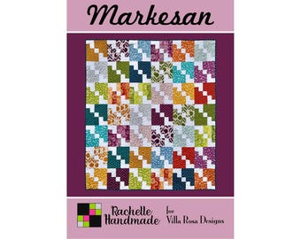 Markesan Postcard Quilt Pattern - Rachelle Handmade for Villa Rosa Designs