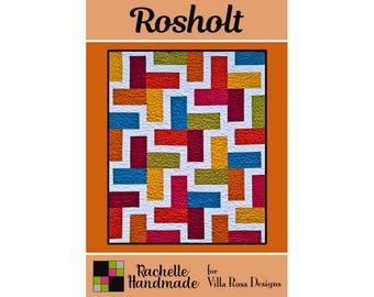 Rosholt Quilt Pattern - Rachelle Handmade for Villa Rosa Designs