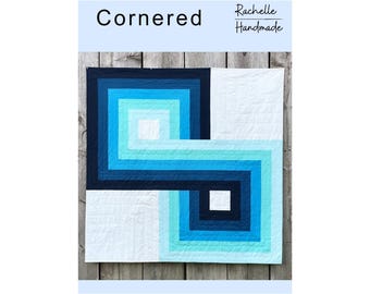 Cornered Quilt Pattern Digital PDF; Wall, Crib/ Baby, Throw Sizes