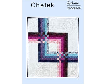 Chetek Quilt Pattern DIGITAL - Wall Lap Large Throw Sizes