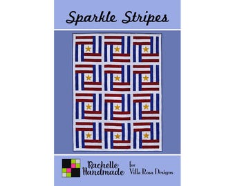 Sparkle Stripes - Rachelle Handmade for Villa Rosa Designs
