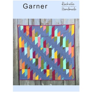 Garner Quilt Pattern DIGITAL / PDF; Crib, Lap, Throw, Large Throw Sizes