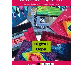 Mini Art Quilts Book DIGITAL - 54 Mini Blocks to Foundation Paper Piece