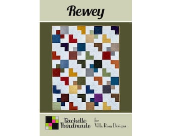Rewey Quilt Pattern - Rachelle Handmade for Villa Rosa Designs