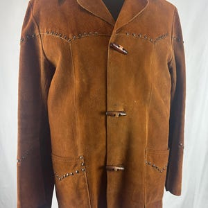 1970s El Toro Bravo Western Suede Jacket - Etsy