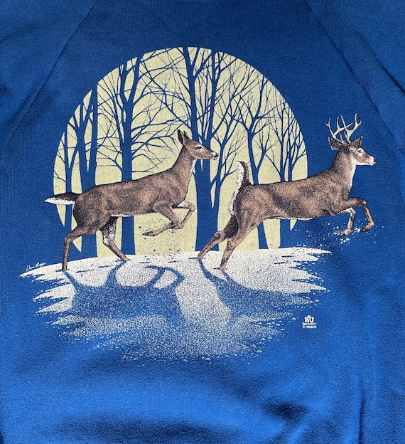 Vintage 80s Sweatshirt Deer