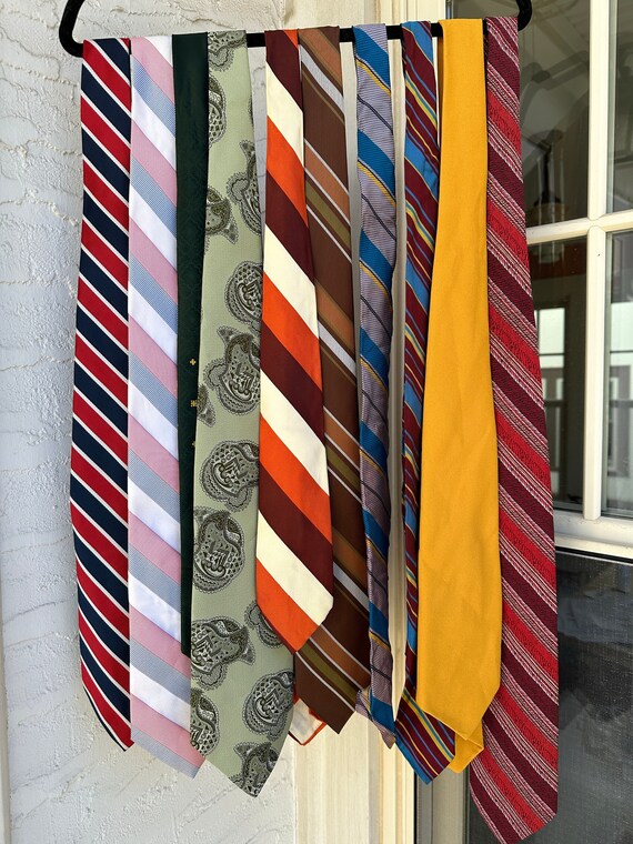 60s, 70s vintage, ties, lot - image 1