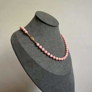 Angel skin coral necklace, Pink coral necklace, Genuine pink coral, 14k Gold filled, Classic necklace, Women gift, Gift for her, Mother gift