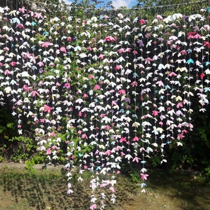 Ghirlanda di fiori di carta arcobaleno, sfondo floreale sospeso, ghirlanda colorata per matrimonio, sfondo per festa, ghirlanda sospesa per baby shower, EXPRESS SHIP