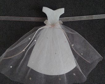Felt Bridal Shower Garland: Wedding Gown Banner, Bride to Be Decor