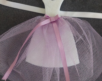 Bridal Felt Garland: Lilac Tulle Wedding Dress Banner