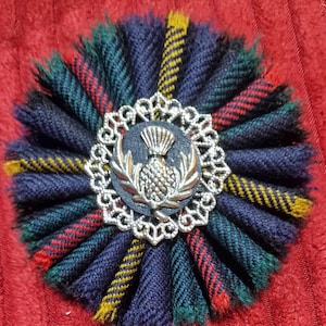 MacLeod of Assynt Hunting Tartan brooch from Scotland.