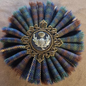 Irish County Kerry Tartan Brooch from Scotland.