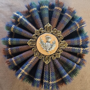 Irish County Kerry Tartan Brooch from Scotland.