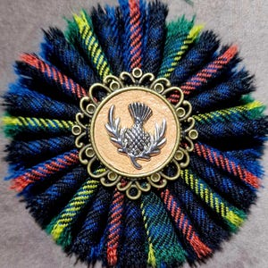 Farquharson Ancient Tartan brooch from Scotland.