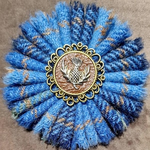Scottish Tartan brooch