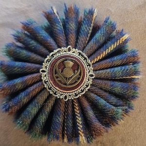 Irish County Kerry Tartan Brooch from Scotland.