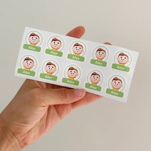 Cute Custom Baby Character Sticker