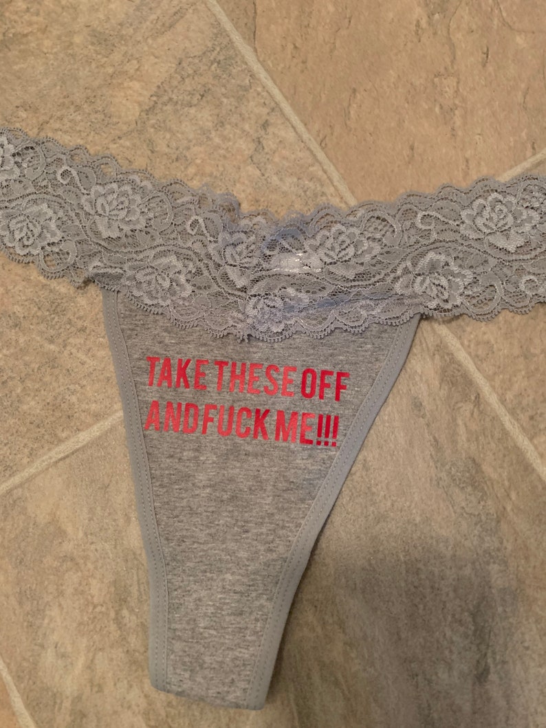 Kinky Panties Slutty Sexy Lace Thongs Bdsm Take These Off And Etsy