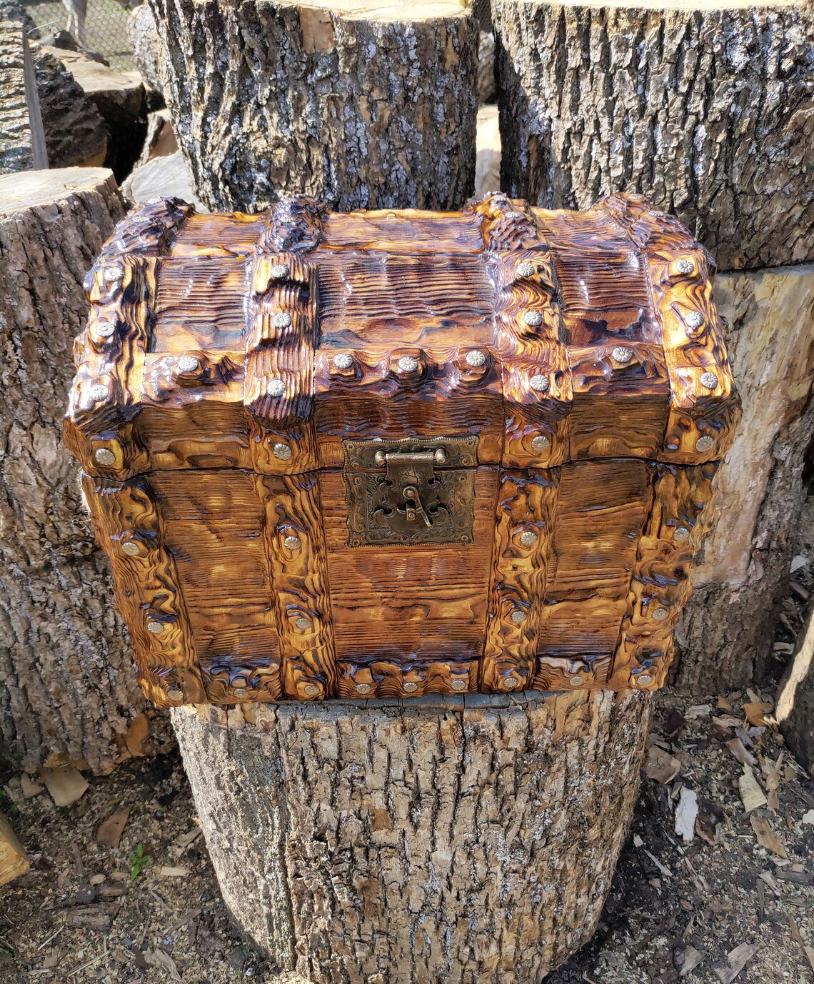Treasure Chest Large Chest Handmade Wooden Box Pirate Etsy