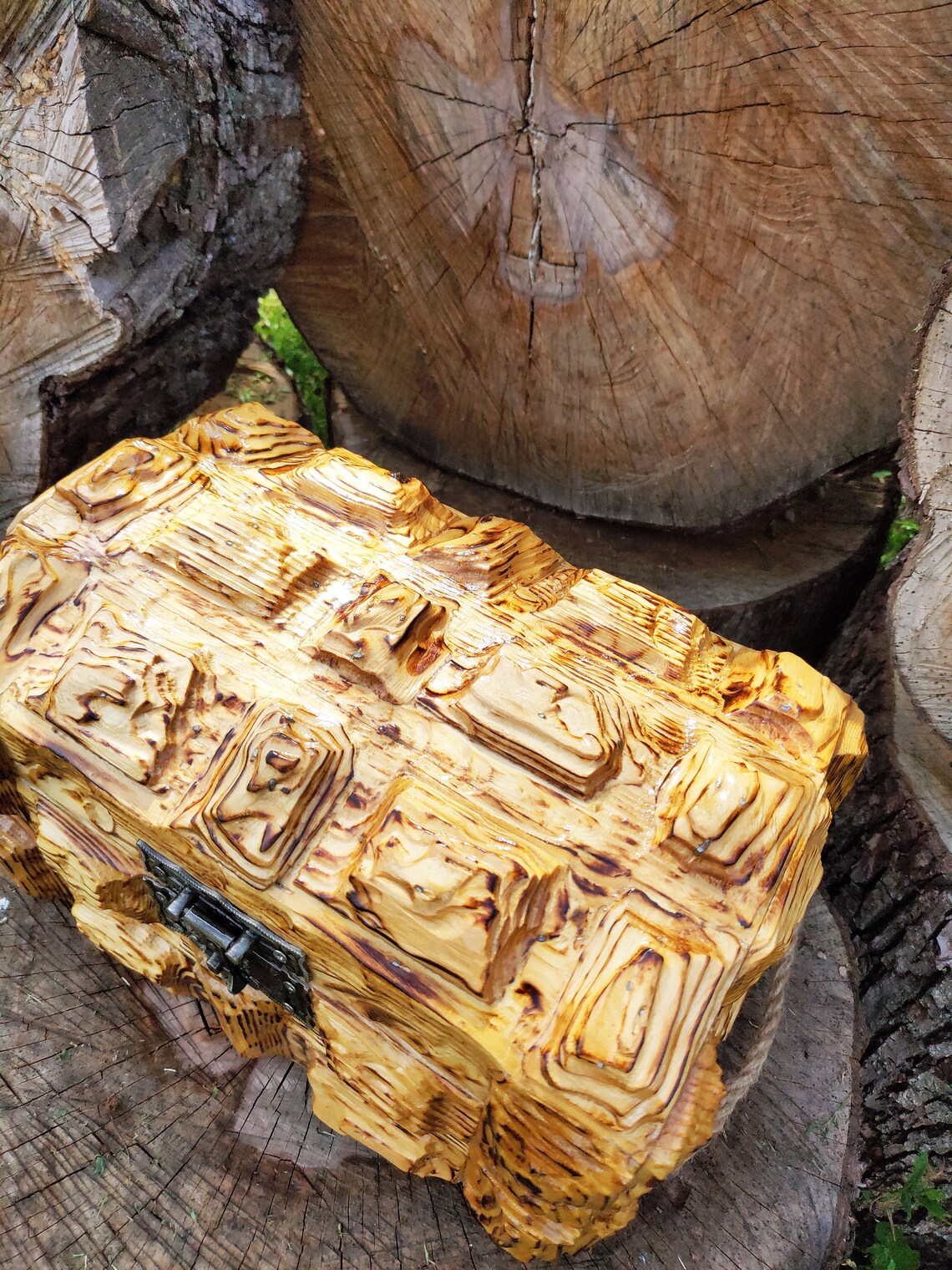 Cofre pirata de madera cofre de tesoro grande cofre rústico | Etsy