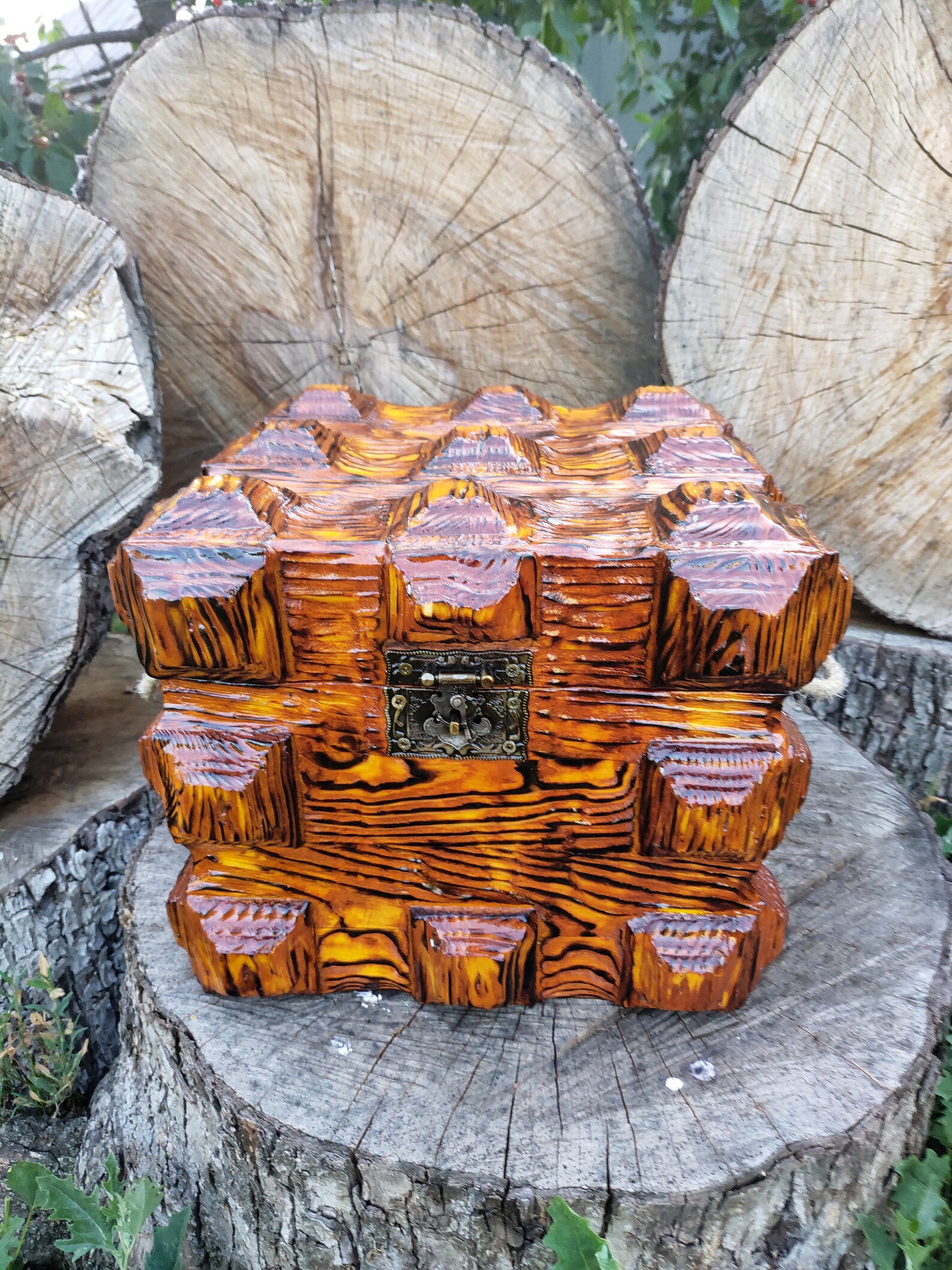 Piratentruhe aus Holz Große Schatztruhe rustikale Kommode | Etsy