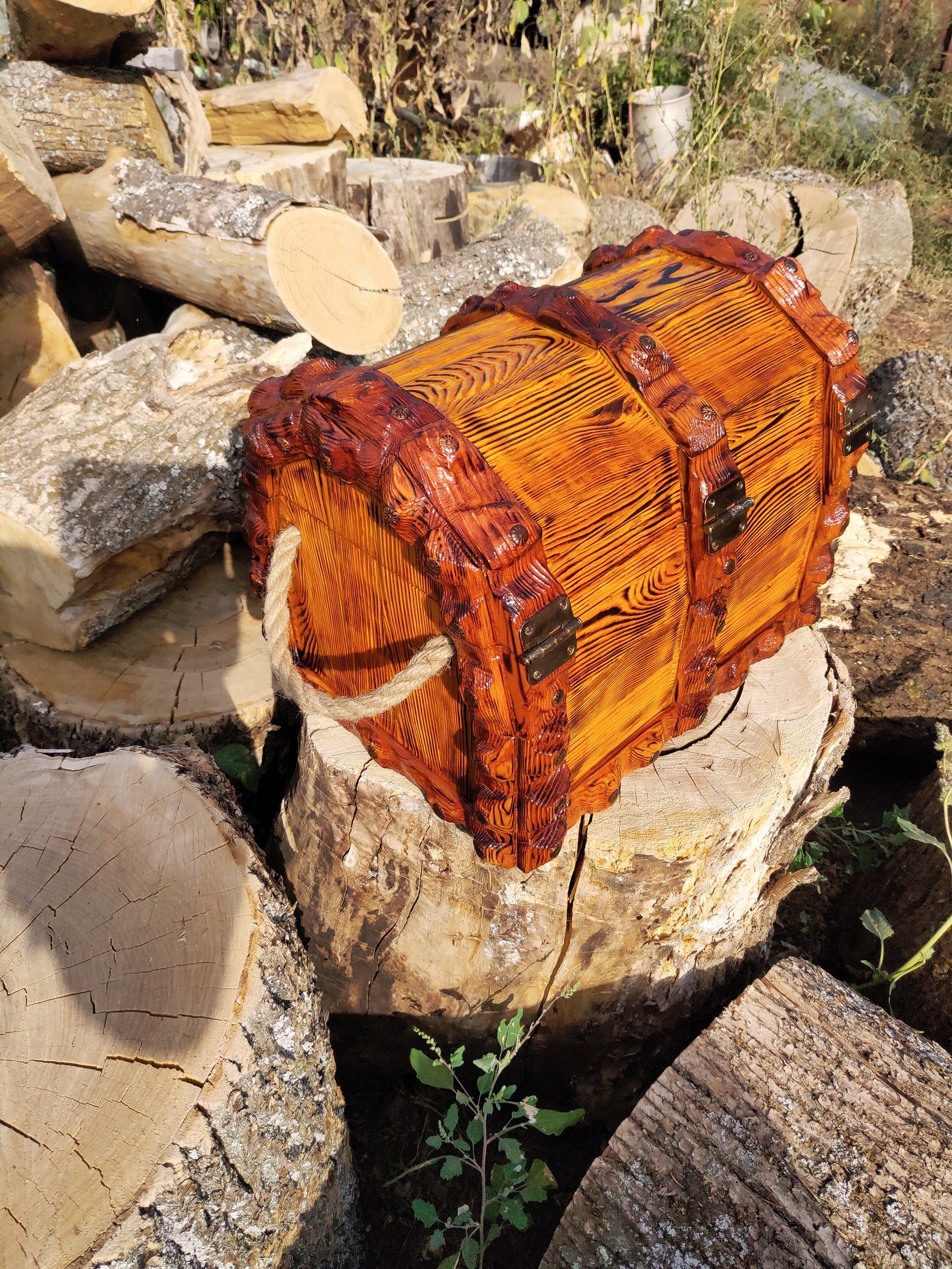 Piratentruhe aus Holz Große Schatztruhe rustikale Kommode | Etsy