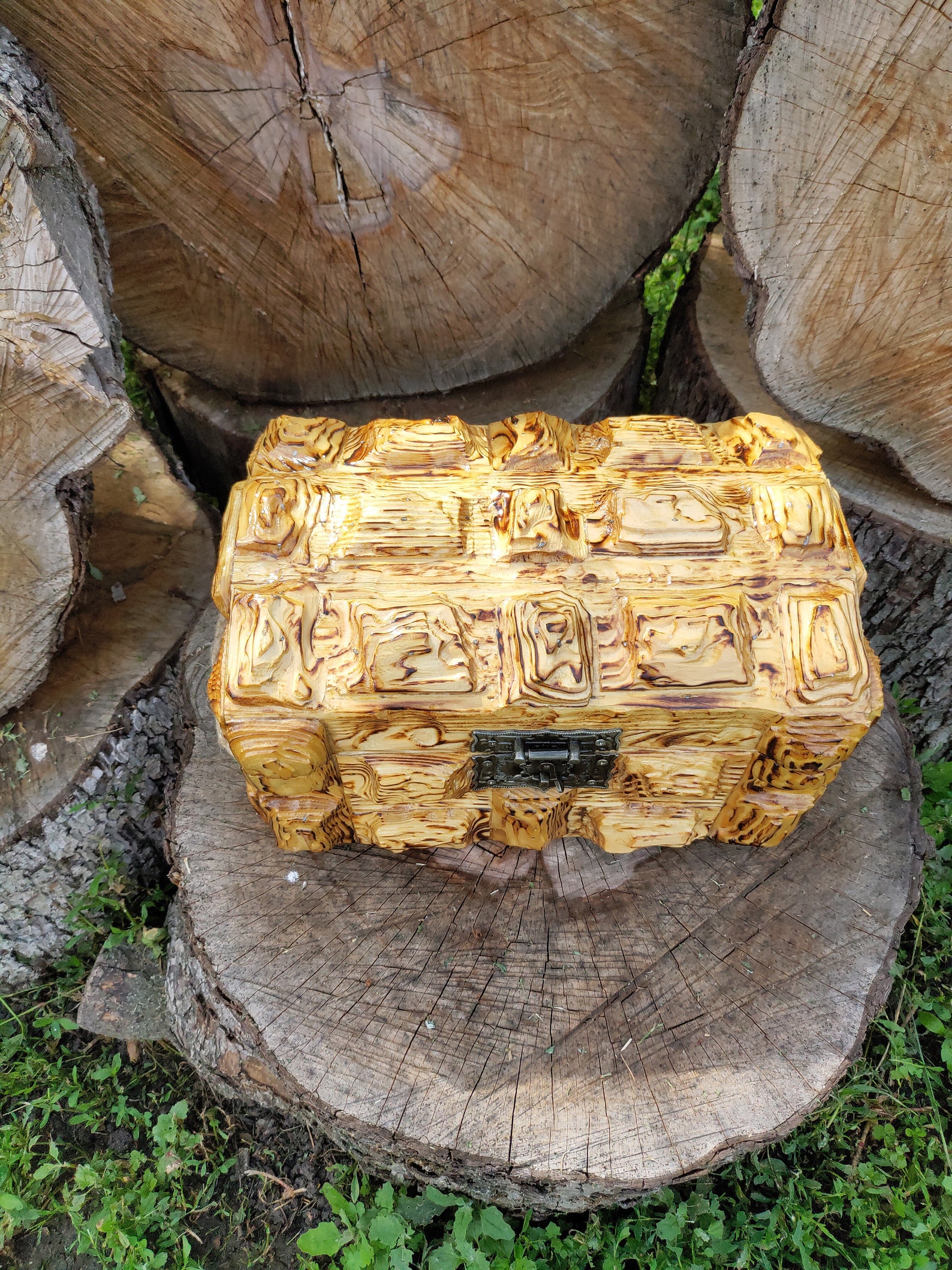 Piratentruhe aus Holz Große Schatztruhe rustikale Kommode | Etsy