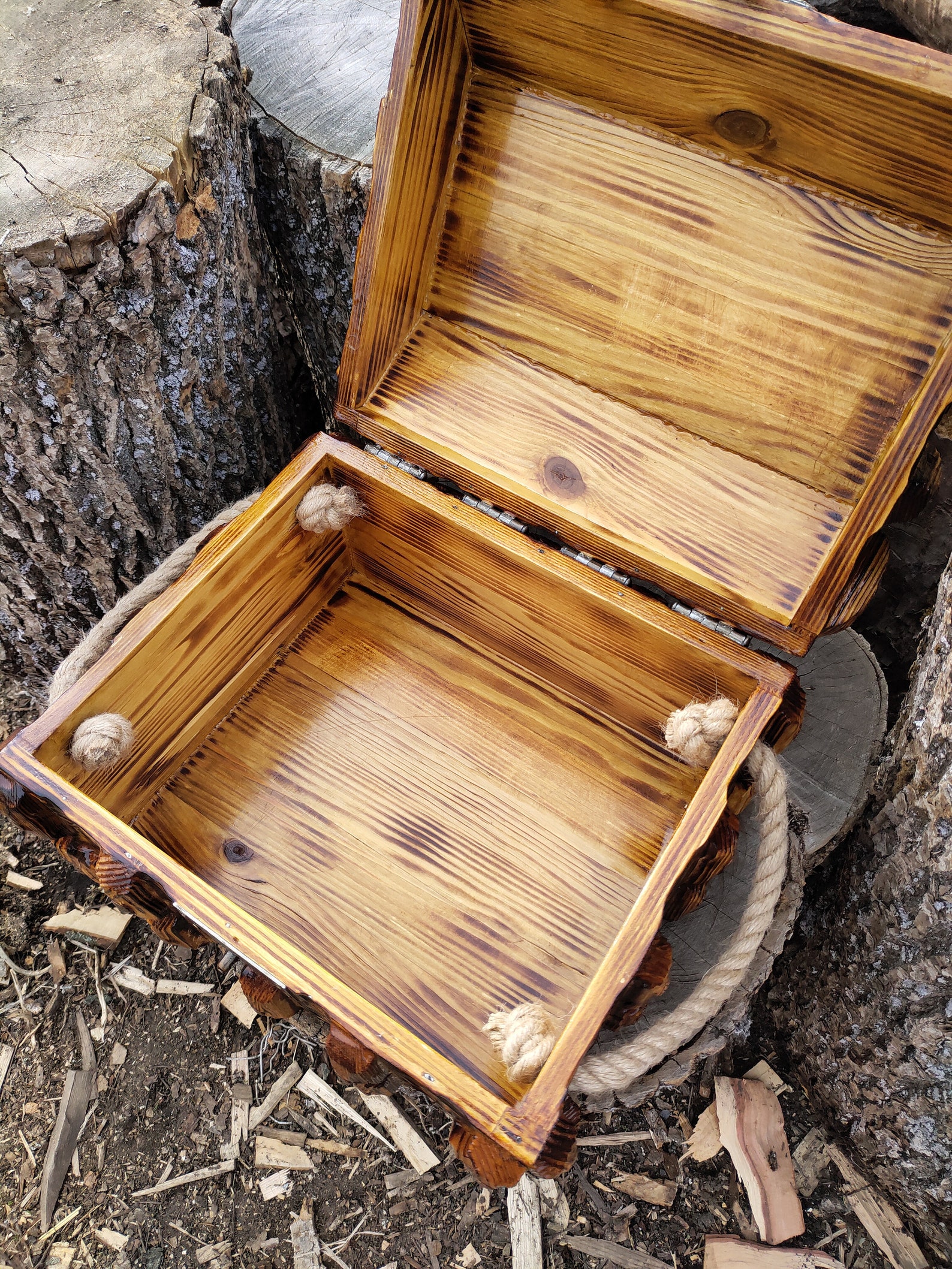 Cofre pirata de madera cofre de tesoro grande cofre rústico | Etsy